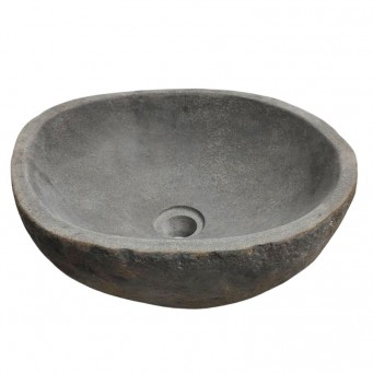 Vasque en pierre de rivière n°216 - Taille M
