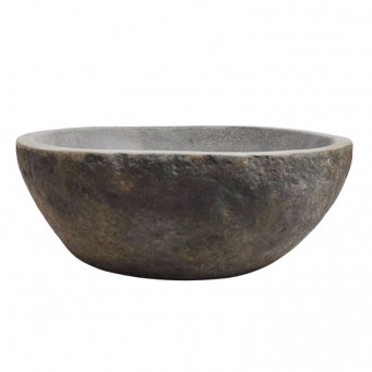 Vasque en pierre de rivière n°216 - Taille M