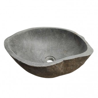 Vasque en pierre de rivière n°217 - Taille M