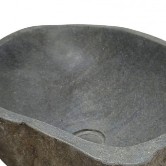 Vasque en pierre de rivière n°217 - Taille M