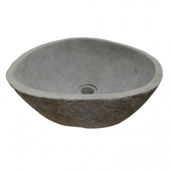 Vasque en pierre de rivière n°218 - Taille M