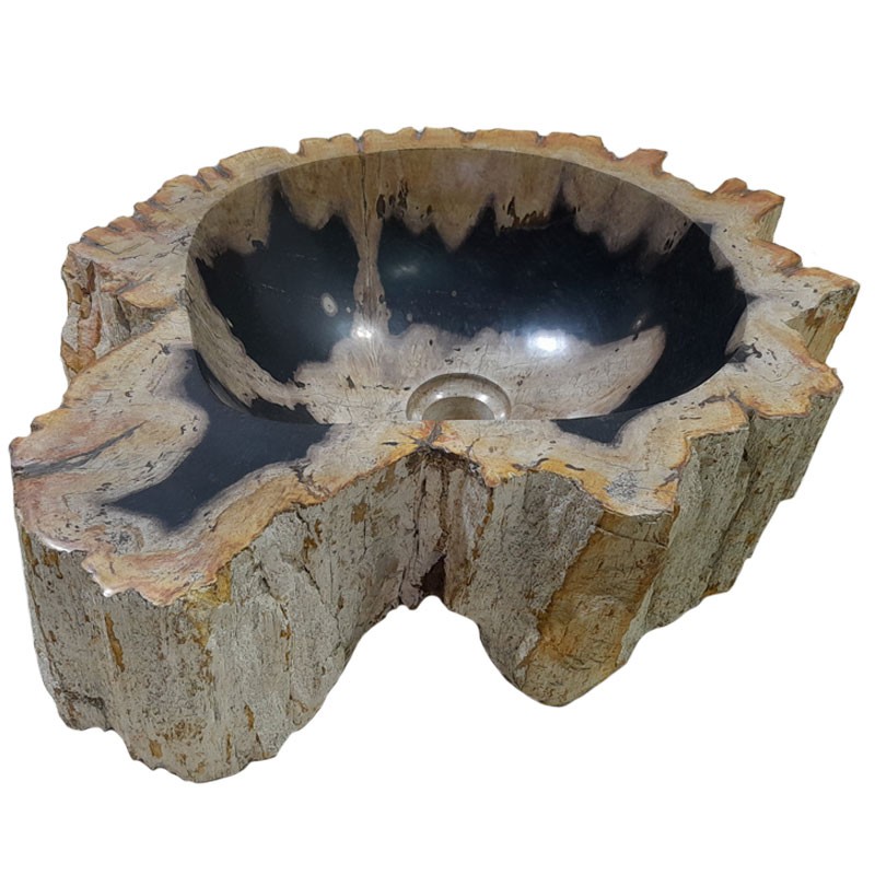 Vasque bois fossilisé n°55 - Taille M