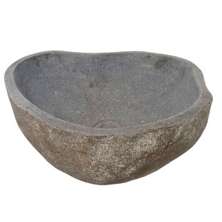 Vasque en pierre de rivière n°341 - Taille M