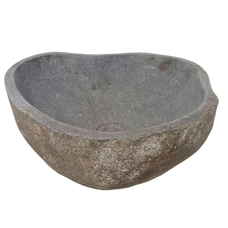 Vasque en pierre de rivière n°341 - Taille M