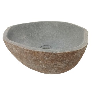 Vasque en pierre de rivière n°347 - Taille M