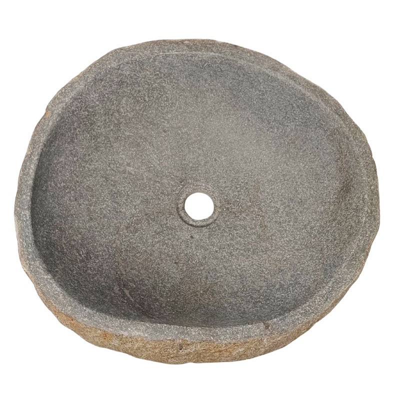 Vasque en pierre de rivière n°353 - Taille M