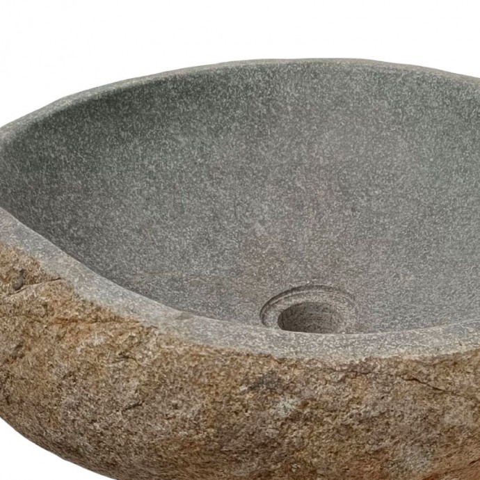 Vasque en pierre de rivière n°353 - Taille M