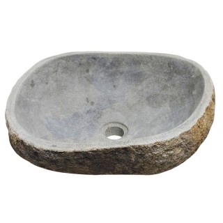 Vasque en pierre de rivière n°225 - Taille M