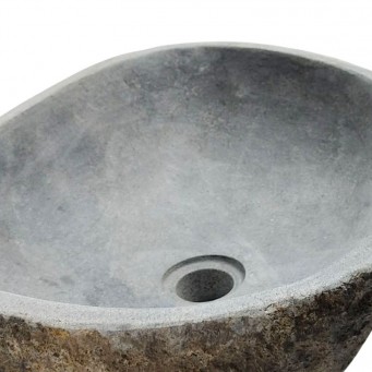 Vasque en pierre de rivière n°225 - Taille M