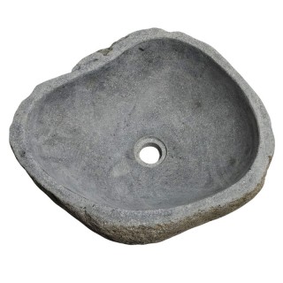 Vasque en pierre de rivière n°228 - Taille M
