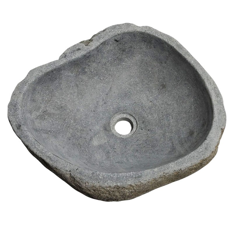 Vasque en pierre de rivière n°228 - Taille M