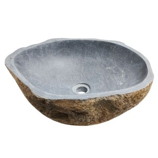 Vasque en pierre de rivière n°230 - Taille M