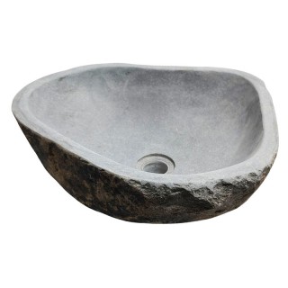 Vasque en pierre de rivière n°232 - Taille M