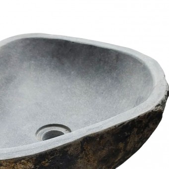 Vasque en pierre de rivière n°232 - Taille M