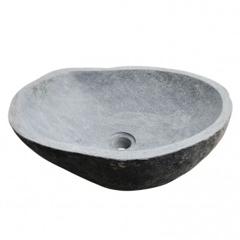 Vasque en pierre de rivière n°233 - Taille M