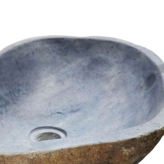 Vasque en pierre de rivière n°236- Taille M