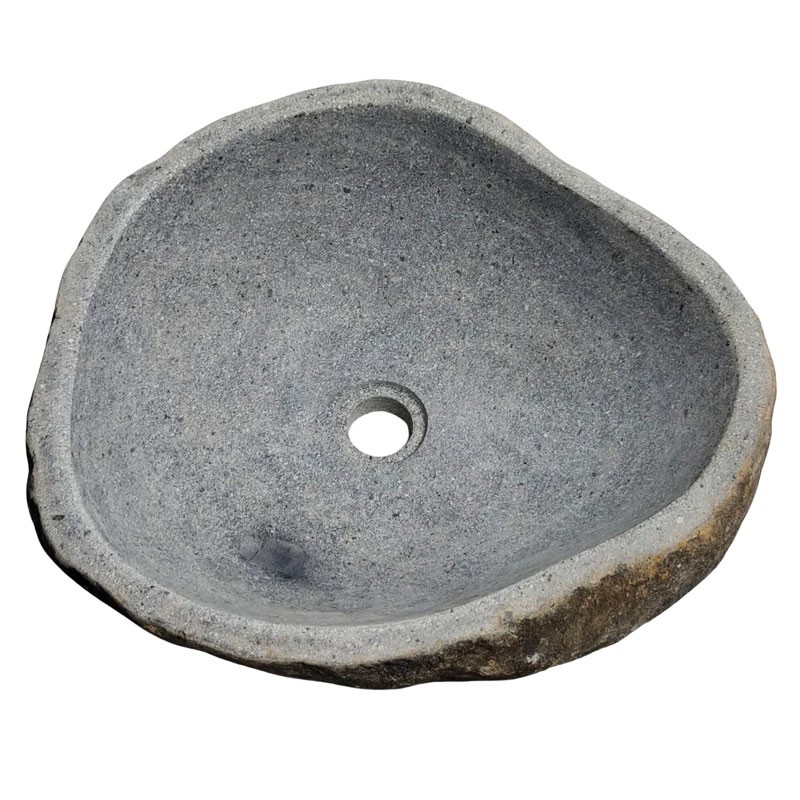 Vasque en pierre de rivière n°235 - Taille M