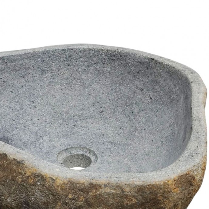 Vasque en pierre de rivière n°235 - Taille M