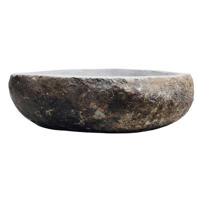 Vasque en pierre de rivière n°235 - Taille M