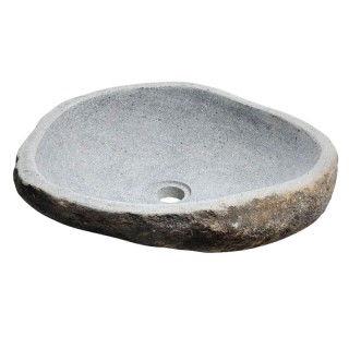 Vasque en pierre de rivière n°235 - Taille M