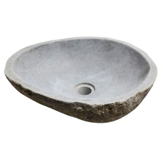 Vasque en pierre de rivière n°327 - Taille M