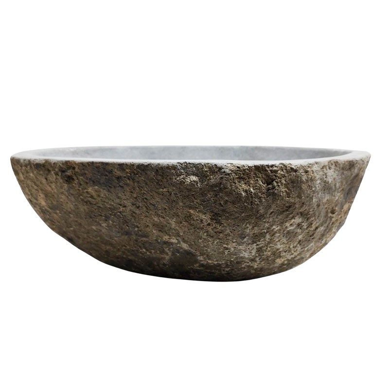 Vasque en pierre de rivière n°327 - Taille M