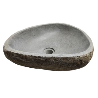 Vasque en pierre de rivière n°238 - Taille M