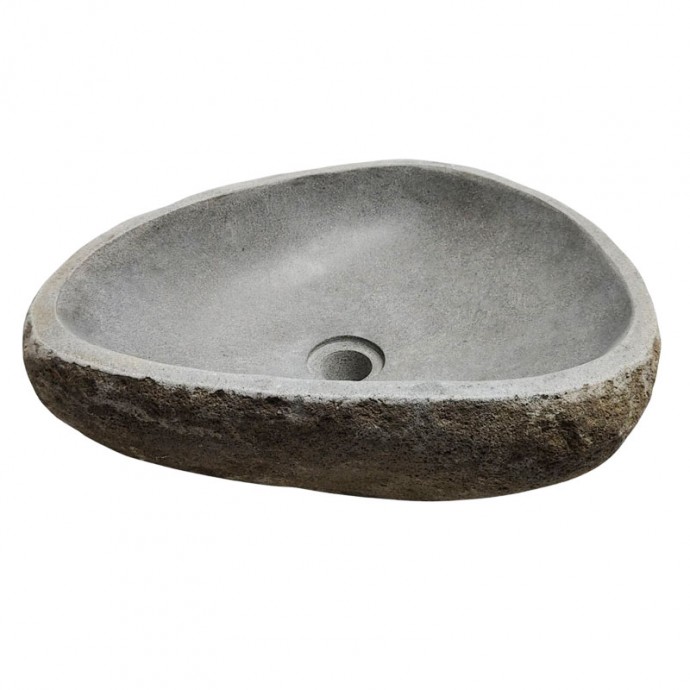 Vasque en pierre de rivière n°238 - Taille M