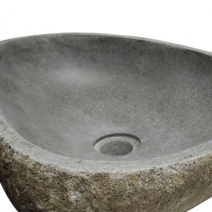 Vasque en pierre de rivière n°238 - Taille M