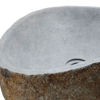Vasque en pierre de rivière n°239 - Taille M