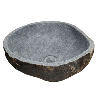 Vasque en pierre de rivière n°241 - Taille M