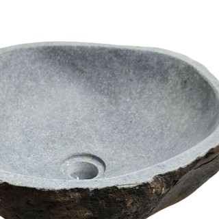 Vasque en pierre de rivière n°241 - Taille M