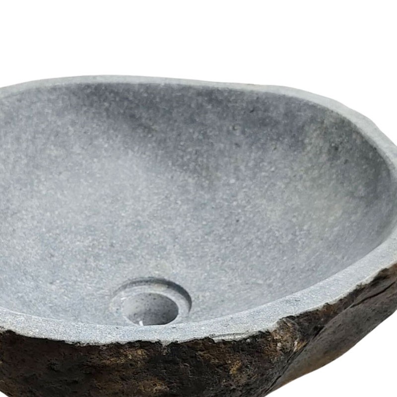 Vasque en pierre de rivière n°241 - Taille M