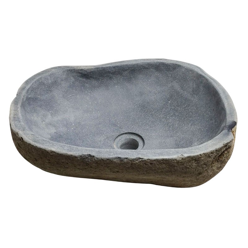 Vasque en pierre de rivière n°242 - Taille M