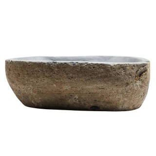 Vasque en pierre de rivière n°242 - Taille M