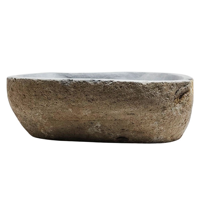 Vasque en pierre de rivière n°242 - Taille M