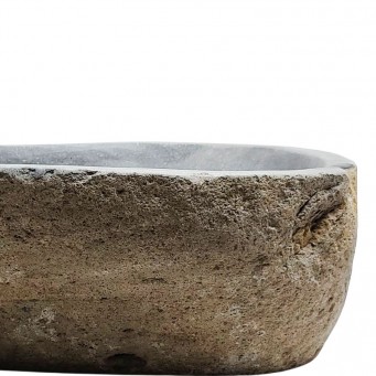 Vasque en pierre de rivière n°242 - Taille M