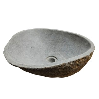 Vasque en pierre de rivière n°243 - Taille M