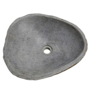 Vasque en pierre de rivière n°243 - Taille M