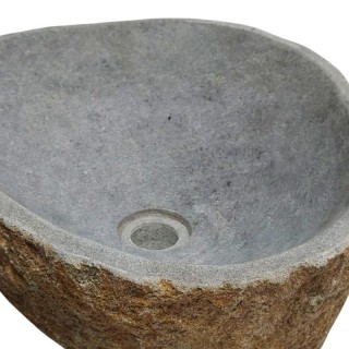 Vasque en pierre de rivière n°243 - Taille M