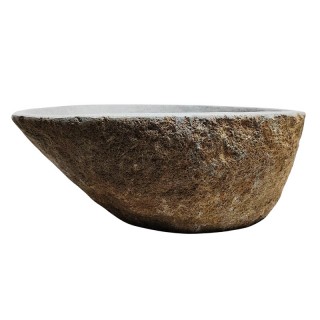 Vasque en pierre de rivière n°243 - Taille M