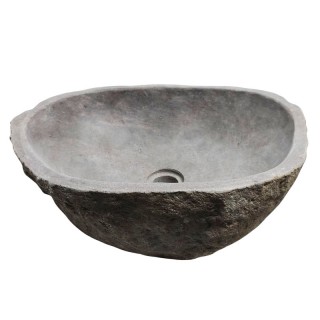 Vasque en pierre de rivière n°245 - Taille M