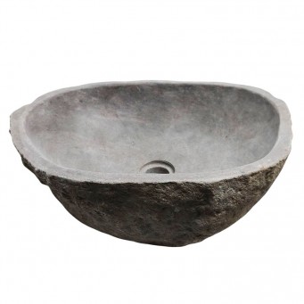 Vasque en pierre de rivière n°245 - Taille M