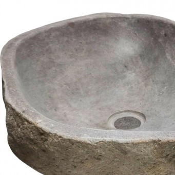Vasque en pierre de rivière n°245 - Taille M
