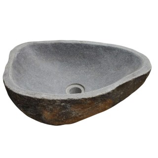 Vasque en pierre de rivière n°246 - Taille M