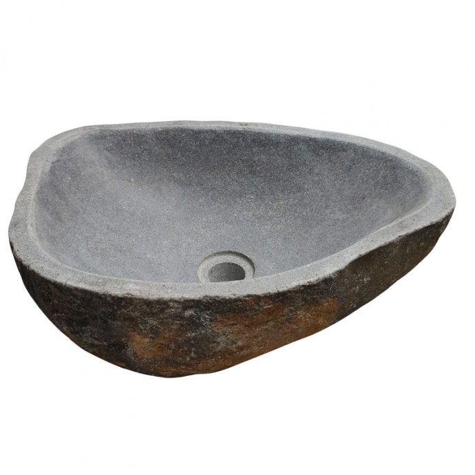 Vasque en pierre de rivière n°246 - Taille M