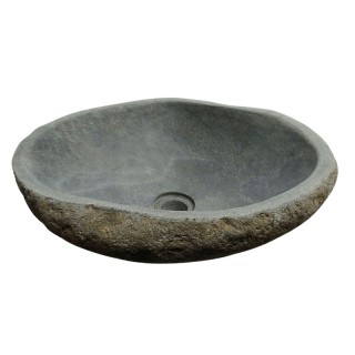 Vasque en pierre de rivière n°249 - Taille M