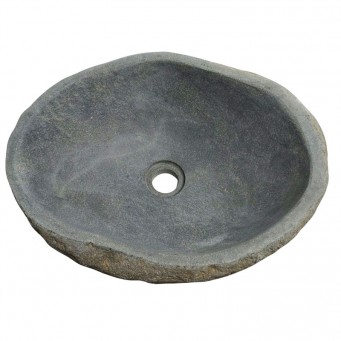 Vasque en pierre de rivière n°249 - Taille M