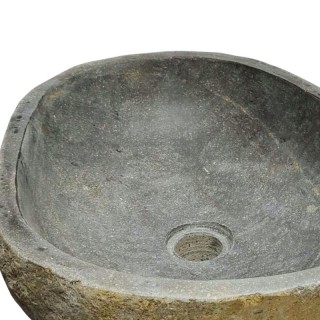 Vasque en pierre de rivière n°251 - Taille M