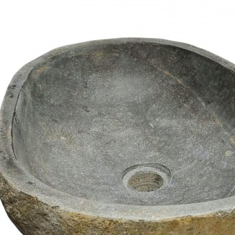 Vasque en pierre de rivière n°251 - Taille M